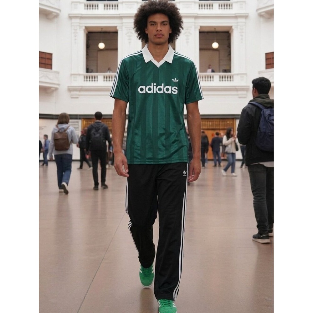 Adidas Originals Men's Short Sleeve Jersey KE3582 Large Collegiate Green